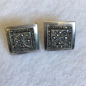 Sterling Silver Marcasite Earrings